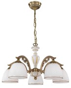 Candelabru din alama cu 5 brate design italian 8606