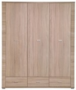 Dulap de haine Gwenn 3D3S (Stejar sonoma). 1052929