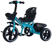 Tricicleta cu pedale, 2 - 6 ani, Albastru, Sezut reglabil, 2 cosuri depozitare