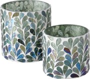 Set 2 sfeșnice  mozaic Kirkas,