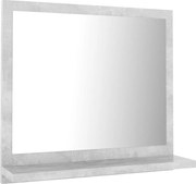 vidaXL Oglindă de baie, gri beton, 40 x 10,5 x 37 cm, PAL