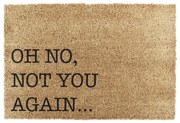 Covoraș de intrare din fibre de nucă de cocos 40x60 cm Oh No Not You Again – Artsy Doormats