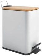Coș de gunoi alb cu pedală din oțel 5 l Erik – Spirella