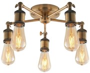 Endon 97244 - Spot halogen 5xE27/40W/230V, alamă