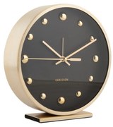 Karlsson 5970BK ceas de masă/alarmă de design negru, diametru 16 cm