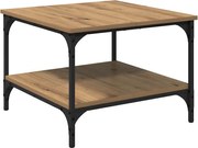 vidaXL Masă de cafea Stejar Artizanal 55 x 55 x 40 cm Lemn compozit