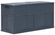 vidaXL Ladă de depozitare de grădină, negru, 320 L