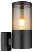 Aplica pentru exterior design modern IP44 Xeloo negru, fumuriu