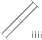 vidaXL Grilaj de siguranță pentru ferestre cu 2 bare transversale 700-1050 mm