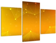 Tabloul abstract galben (90x60 cm)