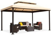 Pavilion de grădină crem Valencia 3x6m Garden Point