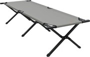 vidaXL Pat pliabil pentru camping Gri 193 x 69 x 45 cm Tafeta Oxford