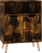 vidaXL Servantă, stejar afumat, 60x30x72 cm, lemn prelucrat