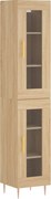 vidaXL Dulap înalt, stejar sonoma, 34,5x34x180 cm, lemn prelucrat