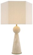 Veioza, Lampa de masa design LUX Novak, travertin