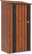 vidaXL Magazii pentru grădină Maro 103 x 74 x 200 cm Metal