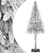 vidaXL Brad de Crăciun artificial Alb 76 x 76 x 180 cm