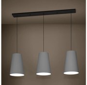Lustră pe cablu Eglo 390136 PETROSA 3xE27/40W/230V gri