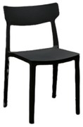 SCAUN METRO -POLIPROPILENA-HORECA - NEGRU