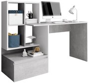 Masa PC, beton/alb mat, NEREO