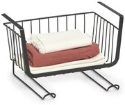 Cos depozitare raft Zeller Extra, metalic, negru, 31x26x19 cm