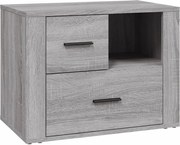 vidaXL Noptieră, gri sonoma, 60x36x45 cm, lemn prelucrat