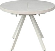 Masa extensibila LIBRA, grej cu efect de piatra travertin, ceramica/me