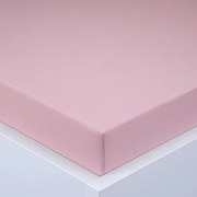 decoDoma Cearşaf cu elastic jersey EXCLUSIVE roz prăfuit 90 x 200 cm