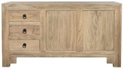 Bufet rustic, din lemn masiv, cu 3 sertare, „Étable”