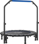 HOMCOM Mini Trampolin Fitness Pliabil de 45" cu Mâner Reglabil din Spumă, Albastru | Aosom Romania