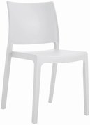 Scaun alb din plastic KLEM