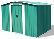 Magazie sopron metalic de gradina, 257 x 205 x 178 cm, verde