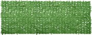vidaXL Paravan de balcon, frunze verzi, 400x150 cm