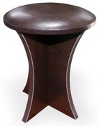 Taburet rotund tapitat wenge