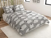Lenjerie de pat din bumbac SHEEP POLY gri Dimensiune lenjerie de pat: 2 buc 70 x 90 cm | 200 x 220 cm