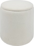 Taburet Kaydi Bouclé alb