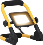 vidaXL Proiector cu LED și mâner, alb cald, 20 W