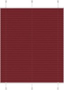 vidaXL Jaluzea plisată Bordeaux Roșu 105x100 cm Lățime țesătură 104,4cm