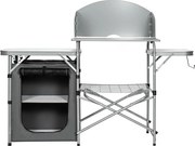 Masă pliabilă pentru camping cu depozitare