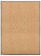 vidaXL Covoraș de ușă lavabil crem 90x120 cm