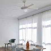 Lustra LED cu Ventilator si telecomanda design modern SAONA alb