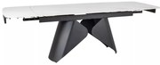Masa extensibila Armando alb/negru L160-240xl90 cm