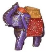 Statueta Elefant mov 12x12x5 cm