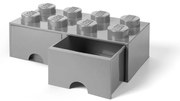 Cutie depozitare cu 2 sertare LEGO®, gri