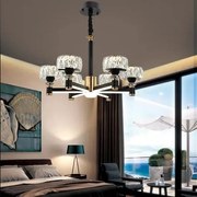 Lustra led cristal Reina, 6 Brate