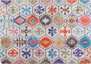 vidaXL Covor lavabil, multicolor, 80x150 cm