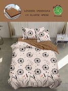 Set Lenjerie De Pat 1 Persoana, 4 piese, cu ELASTIC - Papadii