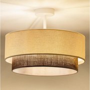 Brilagi - Plafonieră LED stil Boho, 1xE27/15W/230V, Ø 40 cm, crem/maro