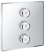 Baterie dus Grohe Grohtherm SmartControl patrata cu 3 iesiri