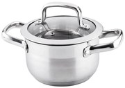 Lamart - Oală inox cu capac, diametru 16 cm